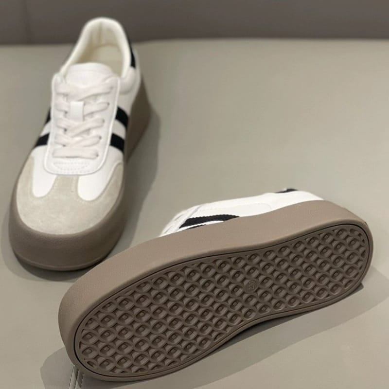 Thick Sole Sneakers - White