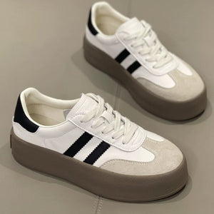 Thick Sole Sneakers - White